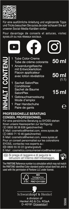 Actual product image Syoss Permanent Colour 6 66 Roasted Pecan (6_66 Roasted Pecan)