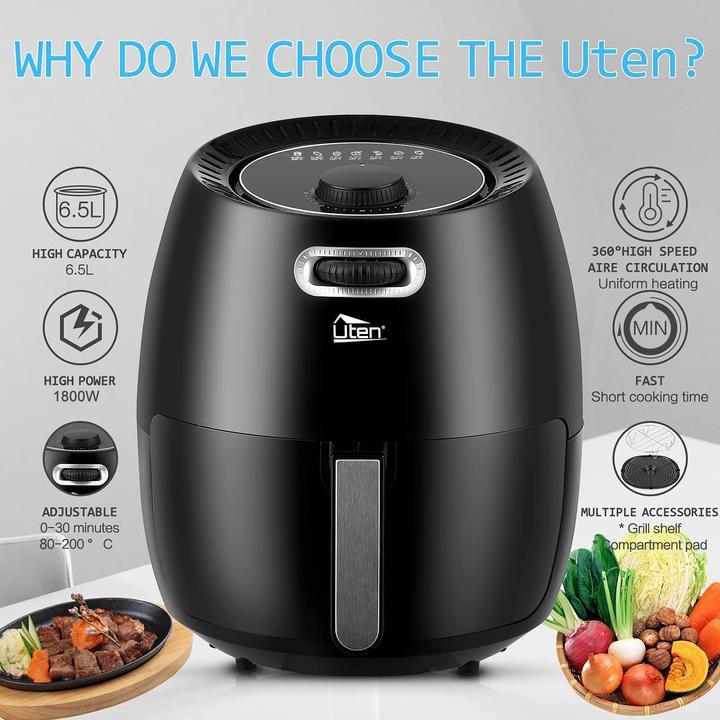 Produktbild Uten 6.5L Airfryer, Analog