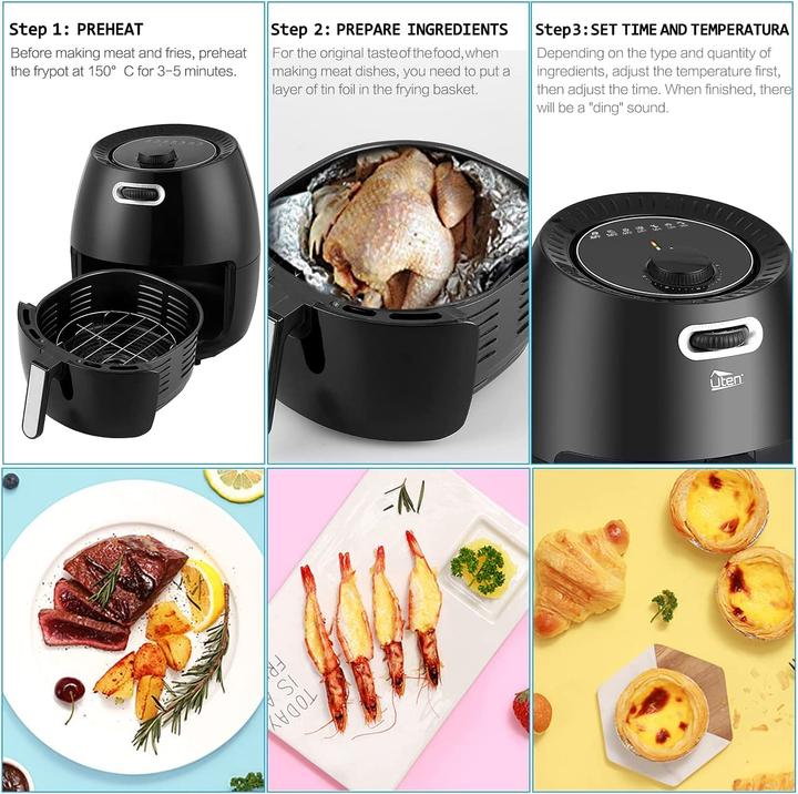 Produktbild Uten 6.5L Airfryer, Analog