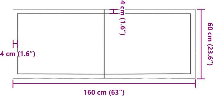 Image du produit VidaXL Gianna (160 x 60 x 6 cm)