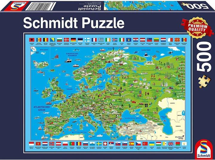 Actual product image Schmidt Spiele Discover Europe (500 pieces)