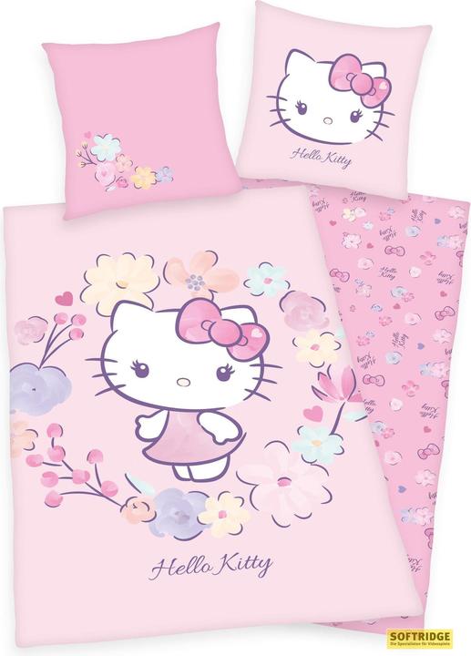 Herding Lenzuola reversibili "Hello Kitty