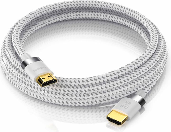 Produktbild Primewire HDMI Kabel 2.1, 8K @ 120Hz / 4K @ 240Hz DSC, Ultra High Speed, Nylonummantelung, HDR, ARC (10 m, HDMI)