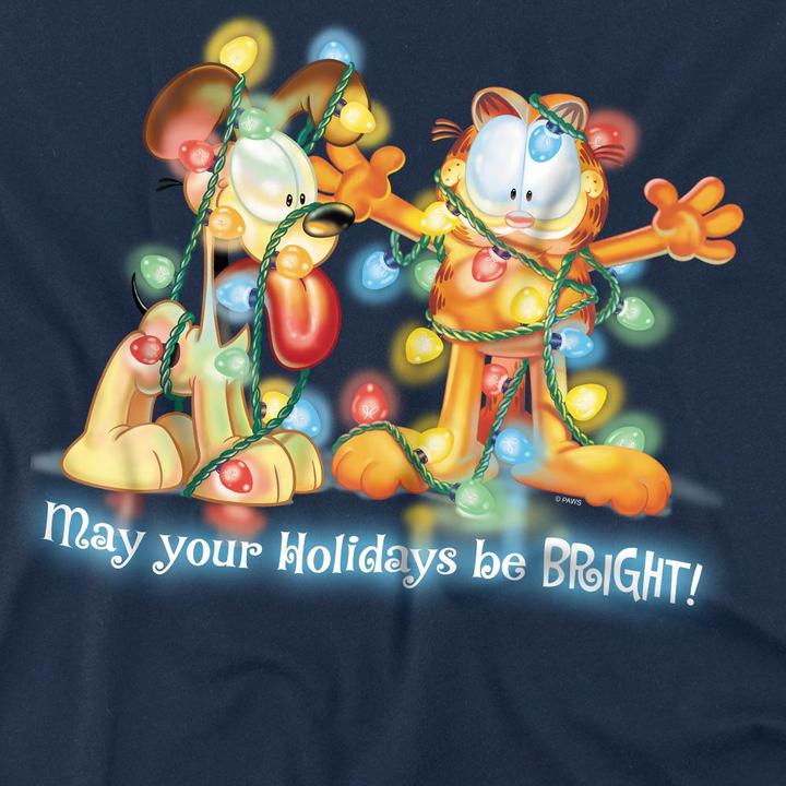 Actual product image Garfield Mens Bright Holidays T-Shirt (S)