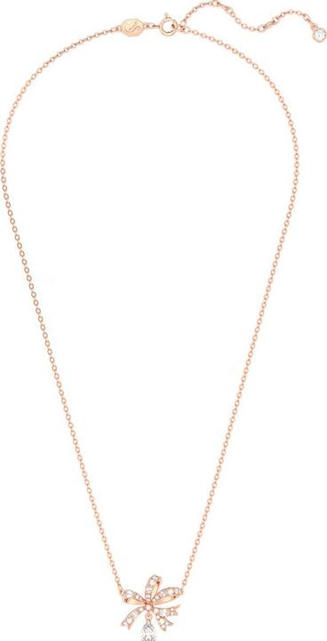 Actual product image Swarovski Volta Necklace Loop Small White Rose Gold (Swarovski Metal, 38 - 43 cm)