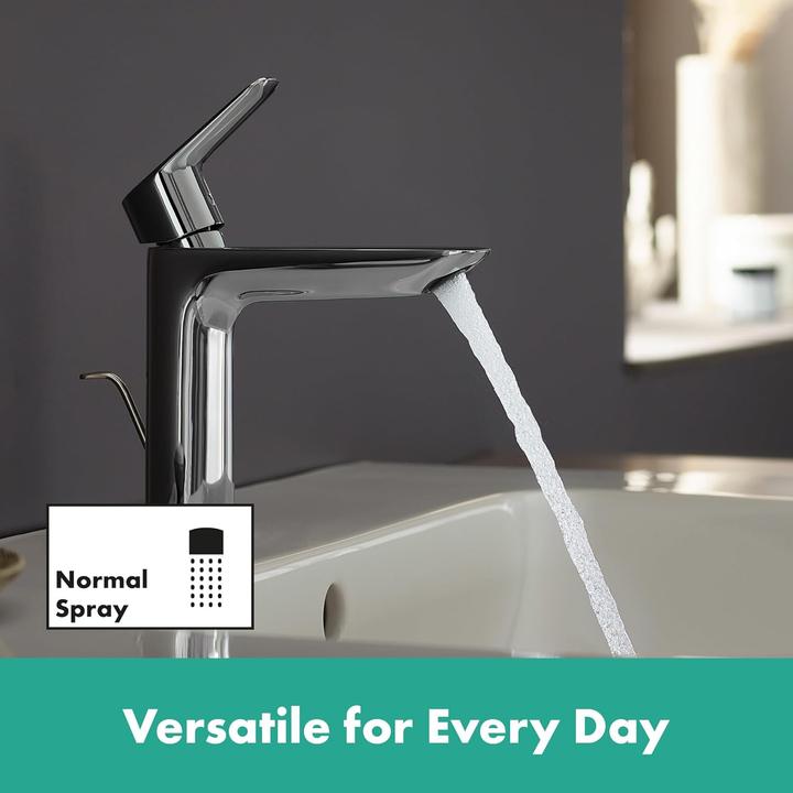 Produktbild hansgrohe Logis Einhebel-Waschtischarmatur 110 Fine mit Zugstangen-Ablaufgarnitur