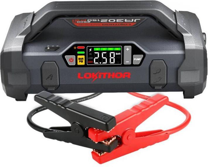Lokithor Powerbank / Jump starter JA302, 2500A, compressor 10-150 PSI (2500 A, 17100 mAh)