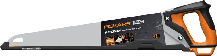 Productafbeelding Fiskars Pro handzaag voor zacht hout, zaagbladlengte: 55 cm, 11 TPI, Zwart/Oranje, PowerTooth, 10