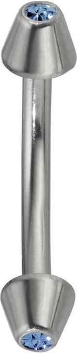 Produktbild Bijouteria Augenbrauenpiercing (Chirurgenstahl 316L, Kristall)