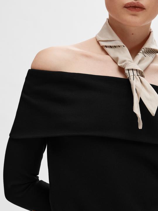 Actual product image Selected Femme Long Sleeve Off Shoulder Top (L)