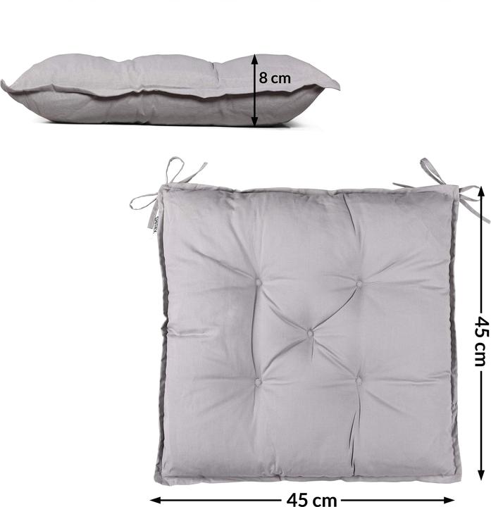 Actual product image Detex Chair cushion (40 x 40 x 8 cm)