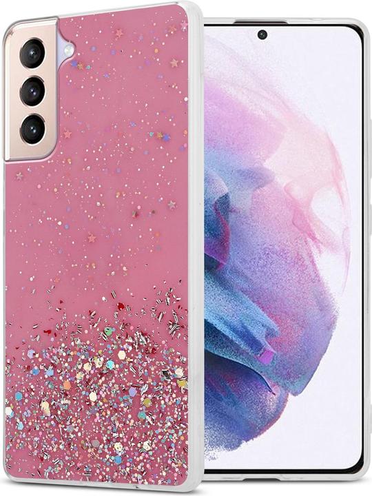 Rose avec paillettes