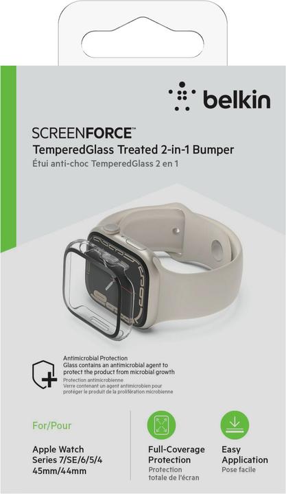 Produktbild Belkin Temp.Curve Displaysch.360 Apple Watch 8/7/SE/6/5/4 clear