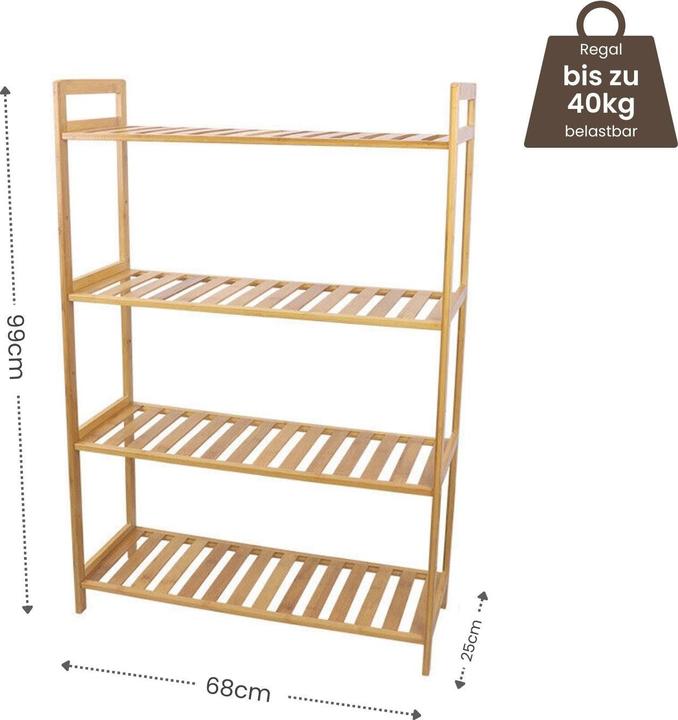 Actual product image Hermex Storage shelf (68 x 25 x 99 cm)