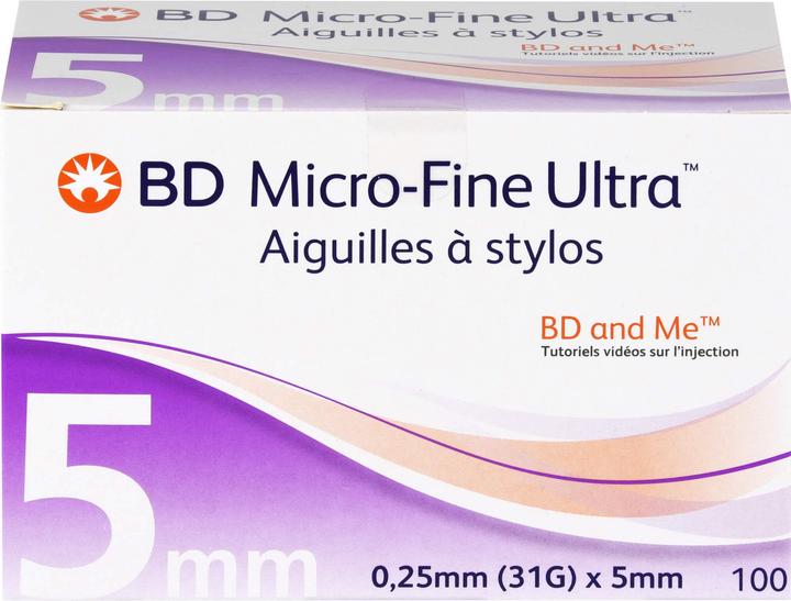 Produktbild BD Micro-Fine Ultra Pen-Nadeln 0,25x5mm, 100 St KAN