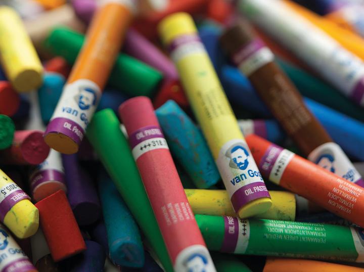 Actual product image Van Gogh Oil pastels (Sorted, 24 x)
