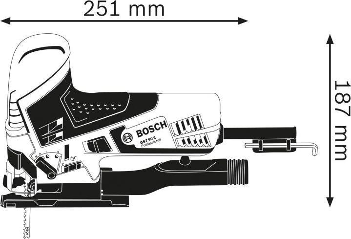 Image du produit Bosch Professional Scie sauteuse GST 90 E avec 1 x lame de scie sauteuse T 144 D, dans une mallette d'artisanat