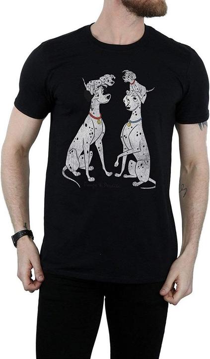 Immagine prodotto 101 Dalmatians Maglietta in cotone Pongo And Perdita Uomo (L)