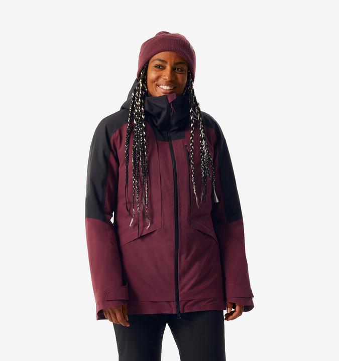 Image du produit Wedze Veste de ski femme polyvalente et chaude - FR100 bordeaux/noir (XL)
