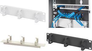 Produktbild Digitus 10zoll Kabel Management Panel 1HE 3 Ringe Farbe Grau RAL 7035
