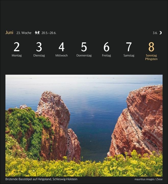 Produktbild Harenberg Deutschlands Natur Postkartenkalender 2025 - Kalender mit 53 Postkarten (Harter Einband, Deutsch)