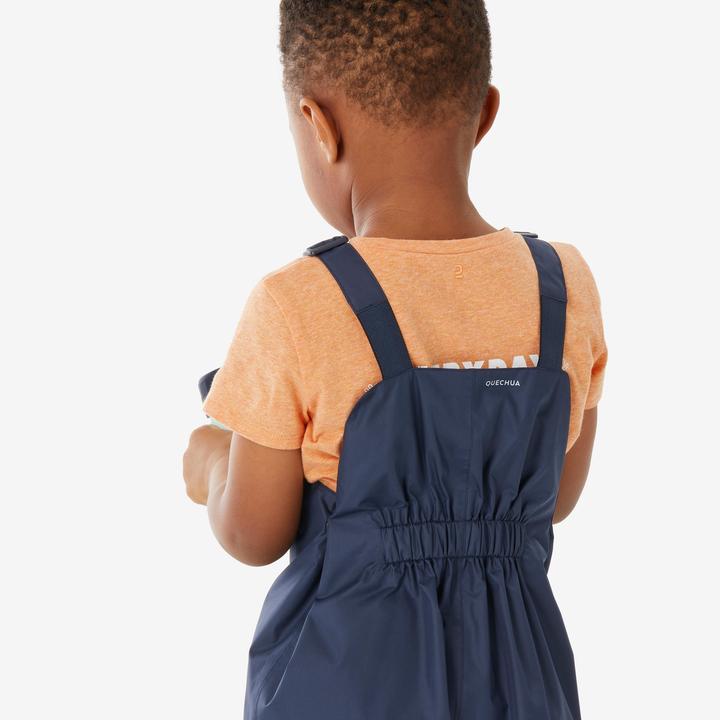 Actual product image Quechua Salopette imperméable de randonnée enfant 2-6 ans, NH100 bleu marine (5, 6)