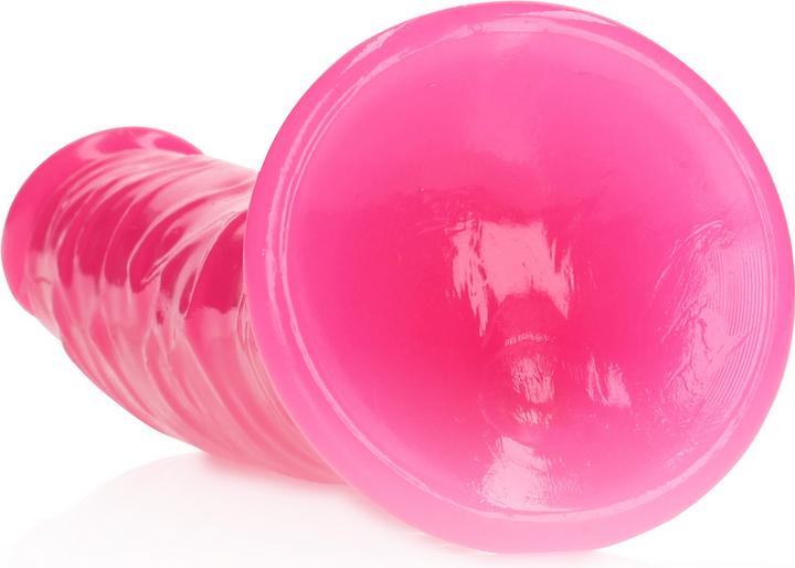 Actual product image RealRock Slim Realistic Dildo with Suction Cup - Glow in the Dark - 7" / 18 cm