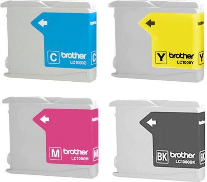 Actual product image Brother LC1000VALBP Value Pack (M, FC, Y, C)