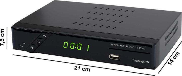 Productafbeelding Sky Vision SET-ONE EasyOne 740 HD IR HDTV DVB-T2 ontvanger met freenet TV (DVB-T2, DVB-T, CI+ slot)