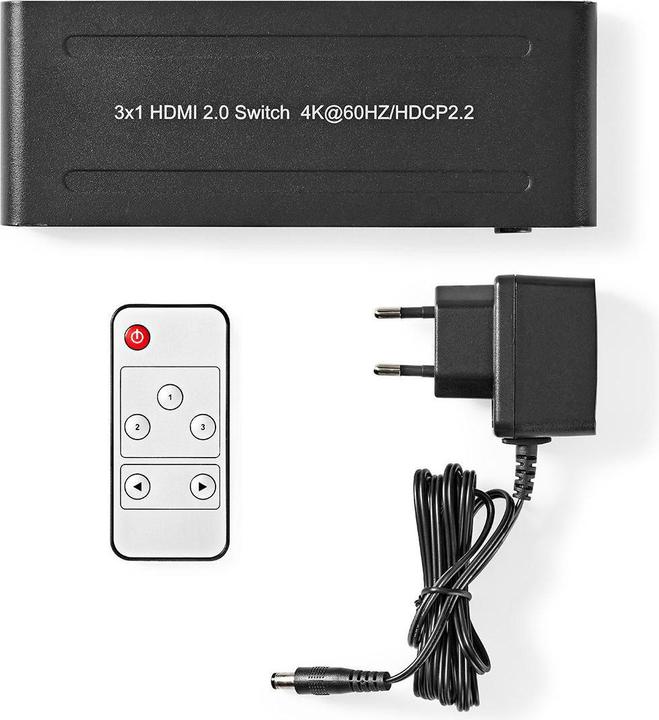 Image du produit Nedis N VSWI3473AT - Commutateur HDMI 3 -> 14K2K à 60 ips/HDCP2.2