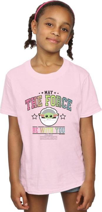 Image du produit Star Wars - T-shirt THE MANDALORIAN THE FORCE COLLEGIATE - Fille (140, 146)