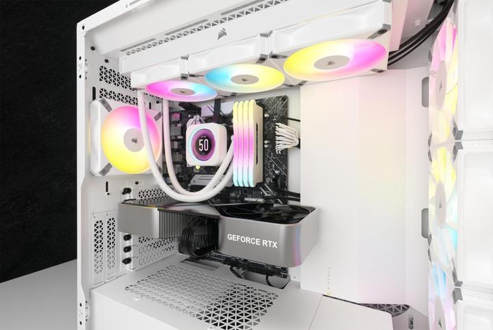 Actual product image Corsair CPC iCUE H150i ELITE LCD XT White
