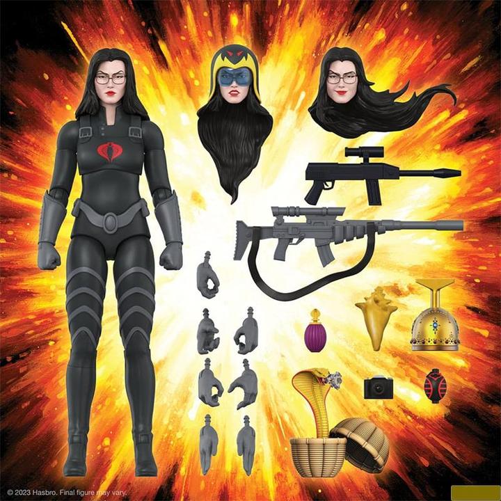 Actual product image Super7 G.I. Joe figurine Ultimates Baroness (Black Suit) 18 cm