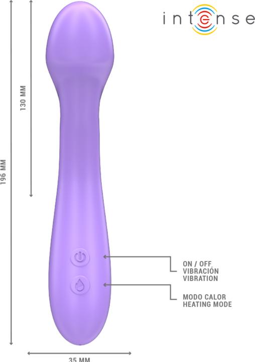 Produktbild Intense Becky Vibrator 19 cm Heizbar 7 Vibrationen Lila