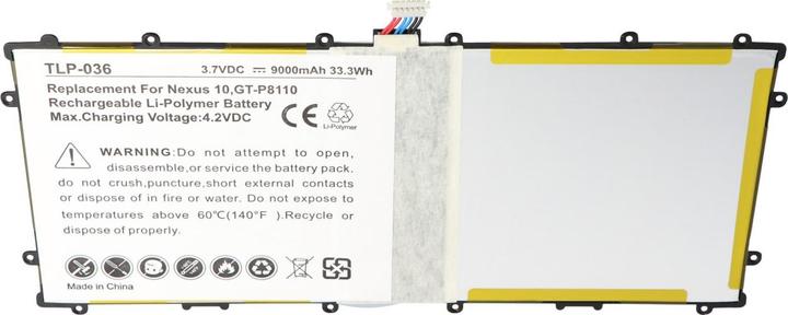 Image du produit Google Batterie Nexus 10 Batterie SP3496A8H, SP3496A8H(1S2P), GT-P8110, GTP8110-HA32ARB