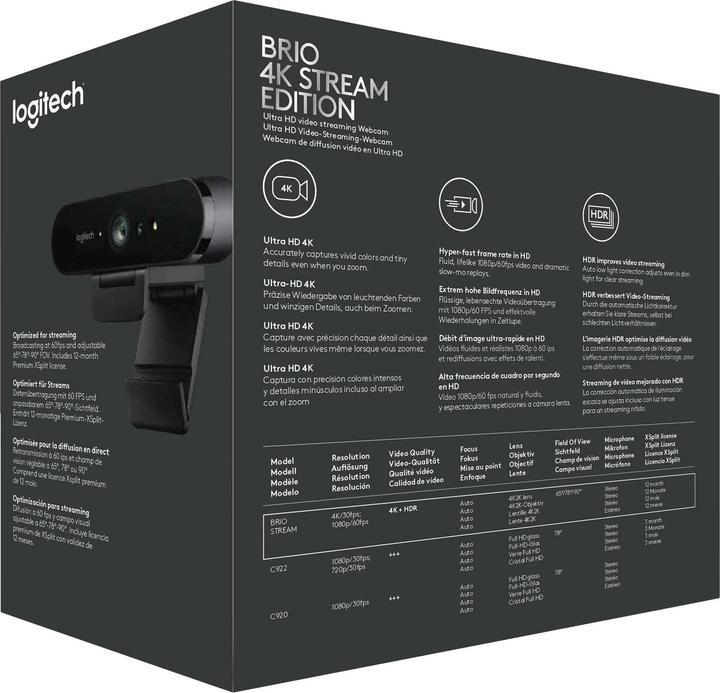 Produktbild Logitech Brio Stream (8.80 Mpx)