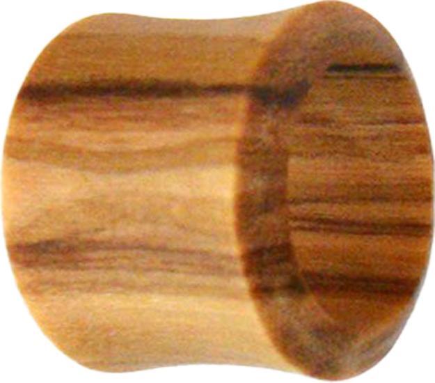 Actual product image Star Piercing Olive wood flared tunnel (without brass, Organic)