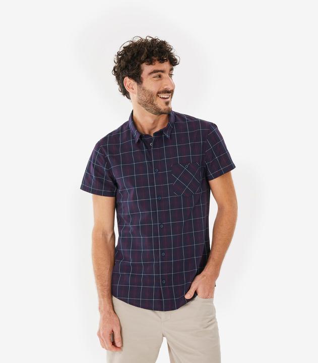 Produktbild Forclaz Hemd Herren kurzarm - NH100 blau (S)