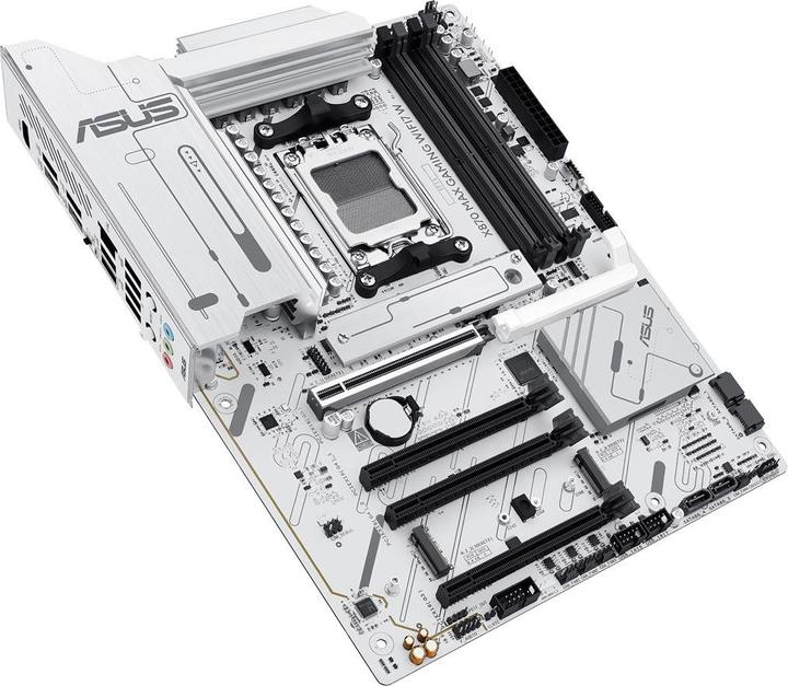 Produktbild ASUS MB AMD AM5 X870 MAX GAMING WIFI7 White (AM5, AMD X870, ATX)