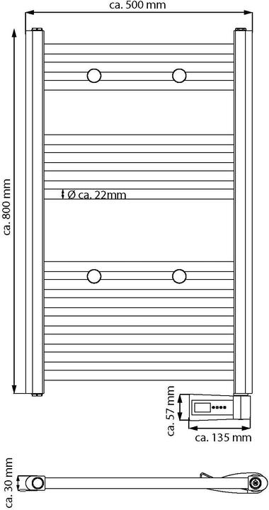 Image du produit Eisl Radiateur de salle de bain (300 W)