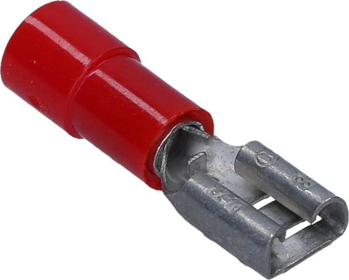 Immagine prodotto Kalitec 10 pezzi FHR488 presa a lama rossa 4,8x0,8 I connettore per cavo 0,5-1,5mm² I parzialmente isolato
