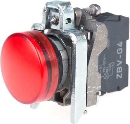 Image du produit Schneider Electric Voyant lumineux LED 48-120VAC rouge XB4BVG4