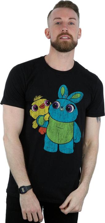 Immagine prodotto Disney Toy Story 4 Ducky And Bunny Distressed Pose Maglietta Uomo (3XL)