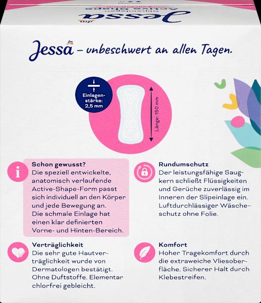 Immagine prodotto dm Jessa Panty Liners Active Shape Fragranza fresca (Fodere per mutande)