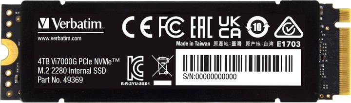 Immagine prodotto Verbatim Vi7000 (4000 GB, M.2 2280)