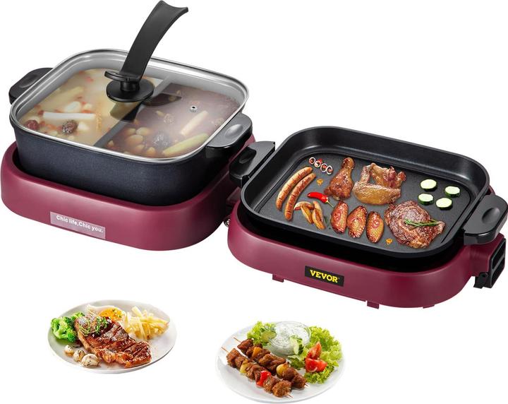 Produktbild Vevor 2 in 1 Elektro-Hot-Pot-Grill