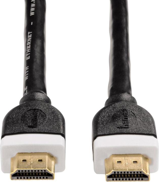 Actual product image Hama Set of 2 4K HDMI high-speed cables 3 m, Ethernet, gold-plated, double-shielded, UHD (3 m, HDMI)