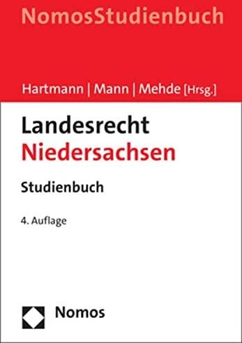Actual product image Landesrecht Niedersachsen (German, Veith Mehde, Bernd J. Hartmann, Thomas Mann, 2023)