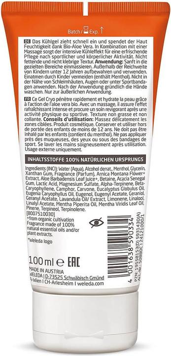 Actual product image Weleda Cooling gel (1 x, 100 ml)