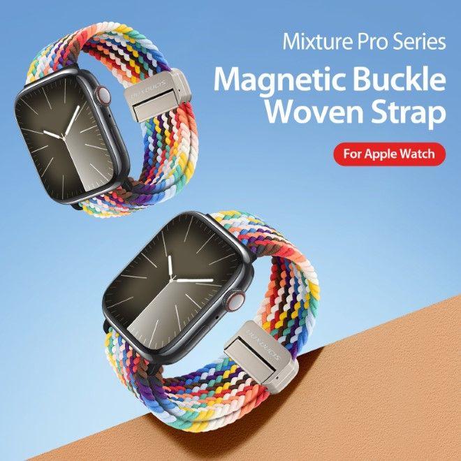 Produktbild Dux Ducis Mixture Pro Armband Apple Watch 38mm/40mm/41mm - Regenbogen (38 mm, 40 mm, 41 mm, Nylon)